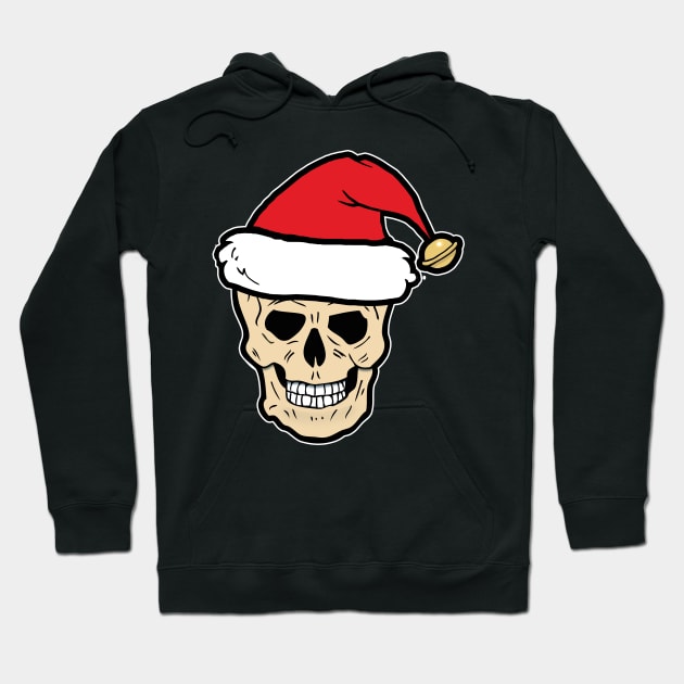 Santa Skull Hoodie by headrubble